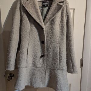 Kensie Women's Textured Mint Green Pea Coat